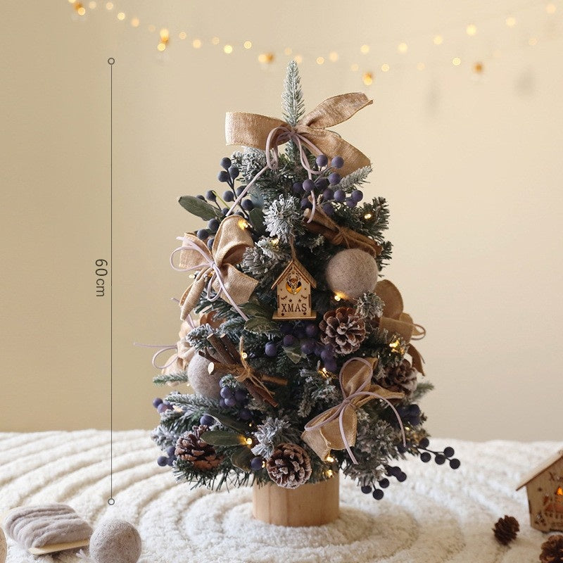 Desktop Christmas Tree Set for Cozy Small-Space Decor