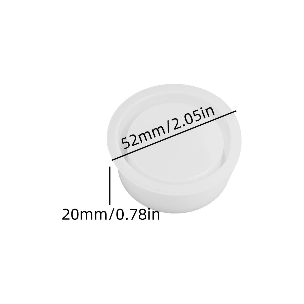 Silicone Candle Holder Mold for Miniature Town Decor