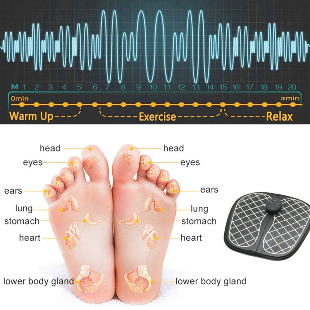 EMS Foot Massager Pad — Stimulate Circulation & Relieve