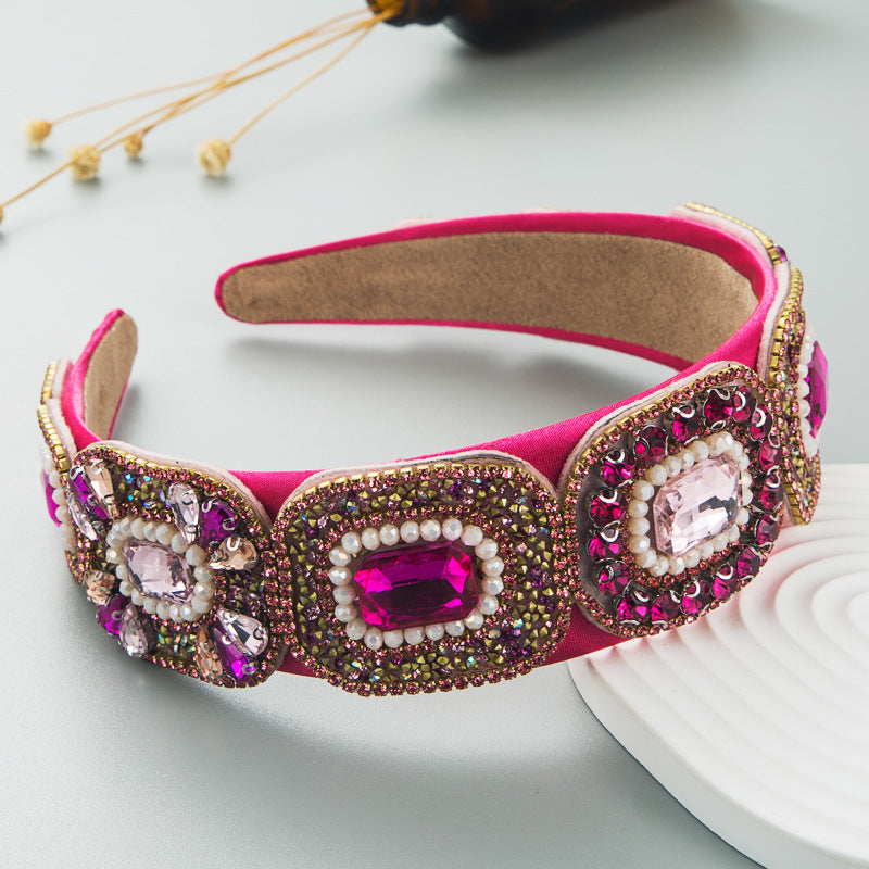 Crystal Baroque Hair Hoop Headband for Glamorous Style