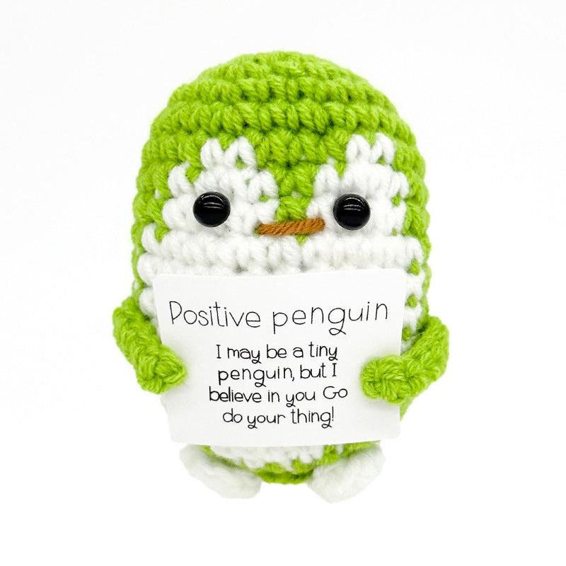 Handmade Knitted Gift Doll With Heartfelt Message