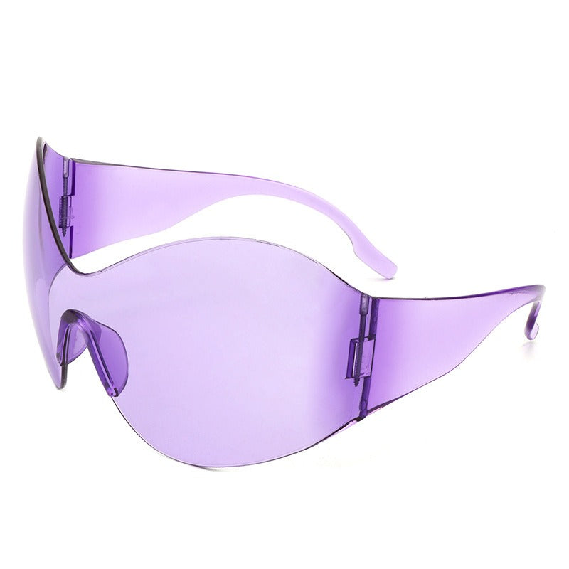 Oversized Shield Sunglasses for Futuristic Street Style