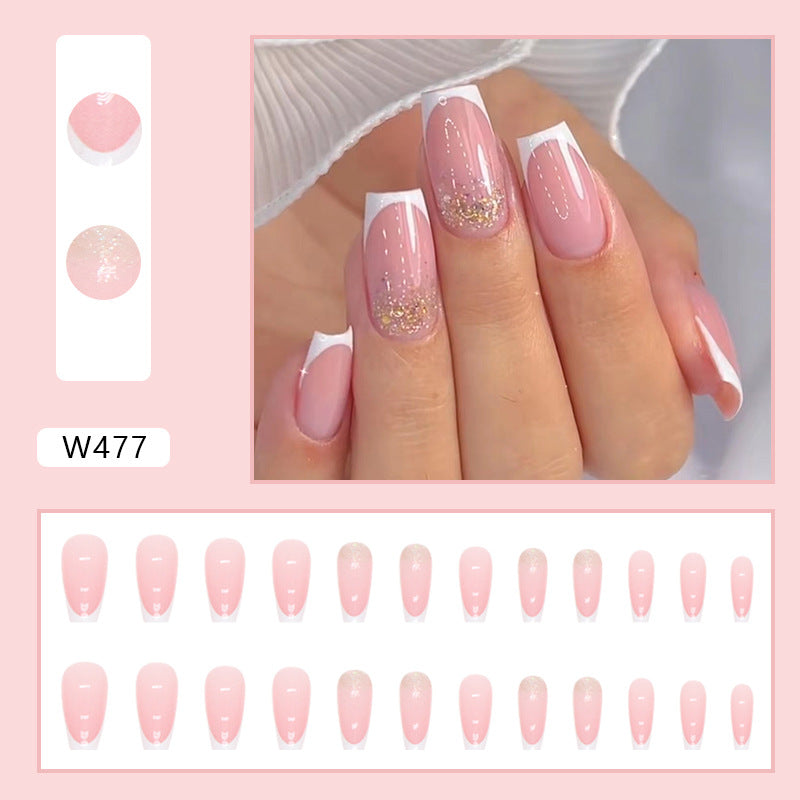 French Glitter Press-On Nails – Perfect Manicure in 10 Minutes