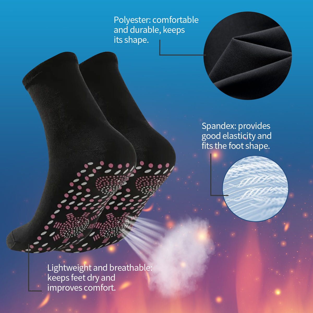 Therapy Socks for Pressure-Point Everyday Foot Comfort