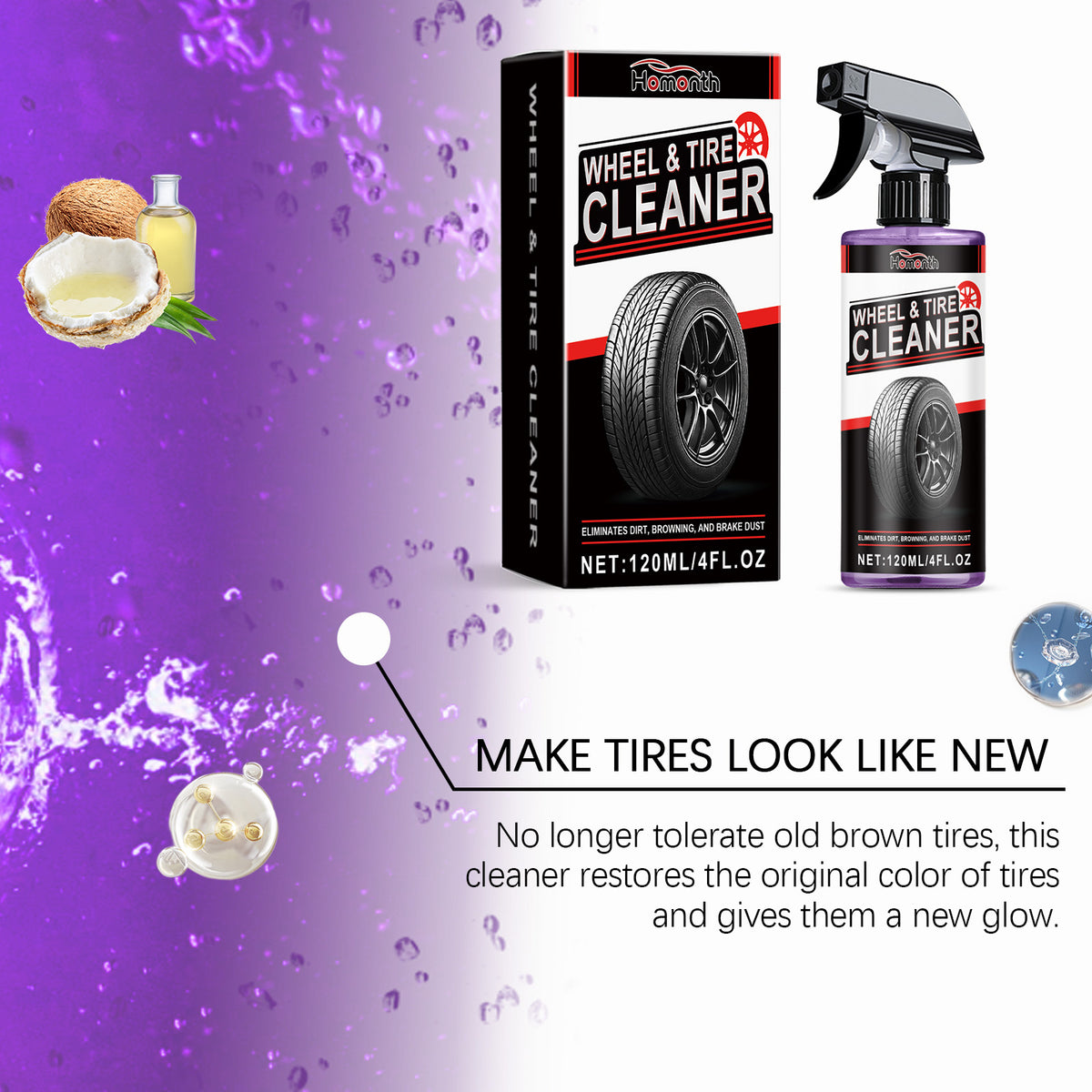 Automotive Wheel & Tire Cleaner for Brake Dust Removal