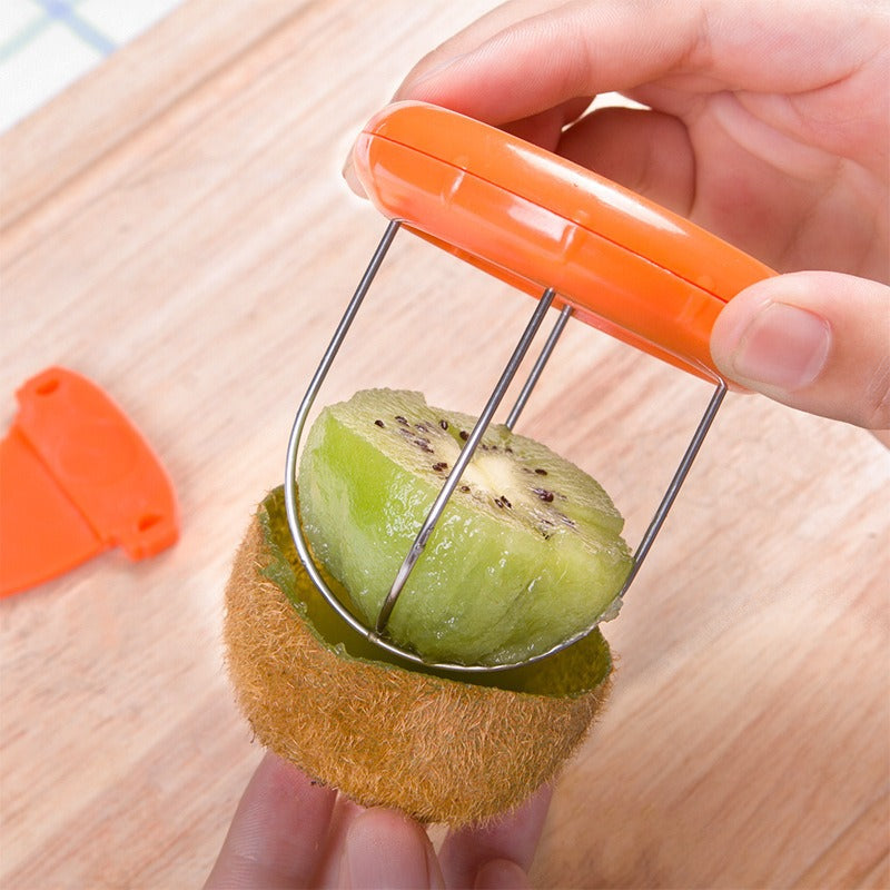 Stainless Steel Kiwi Slicer and Peeler, 2-Piece Set