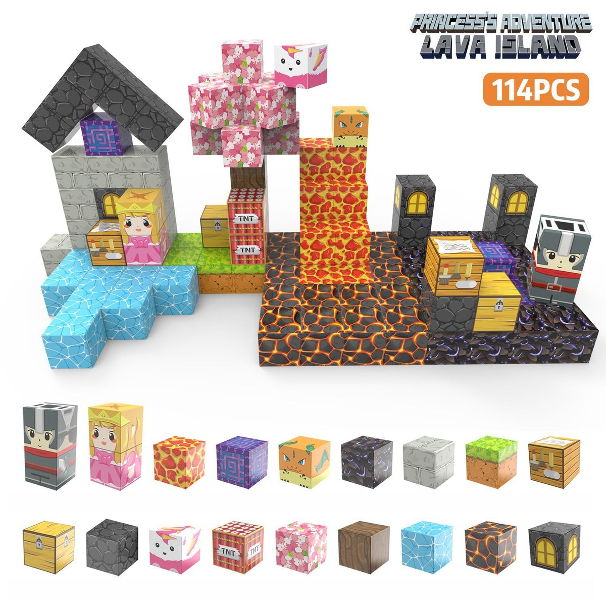 Magnetic Building Cubes for Creative 3D World Play