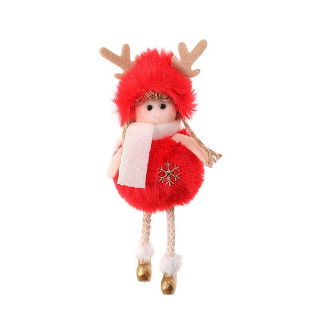 Plush Christmas Hanging Ornaments for Cozy Holiday Charm