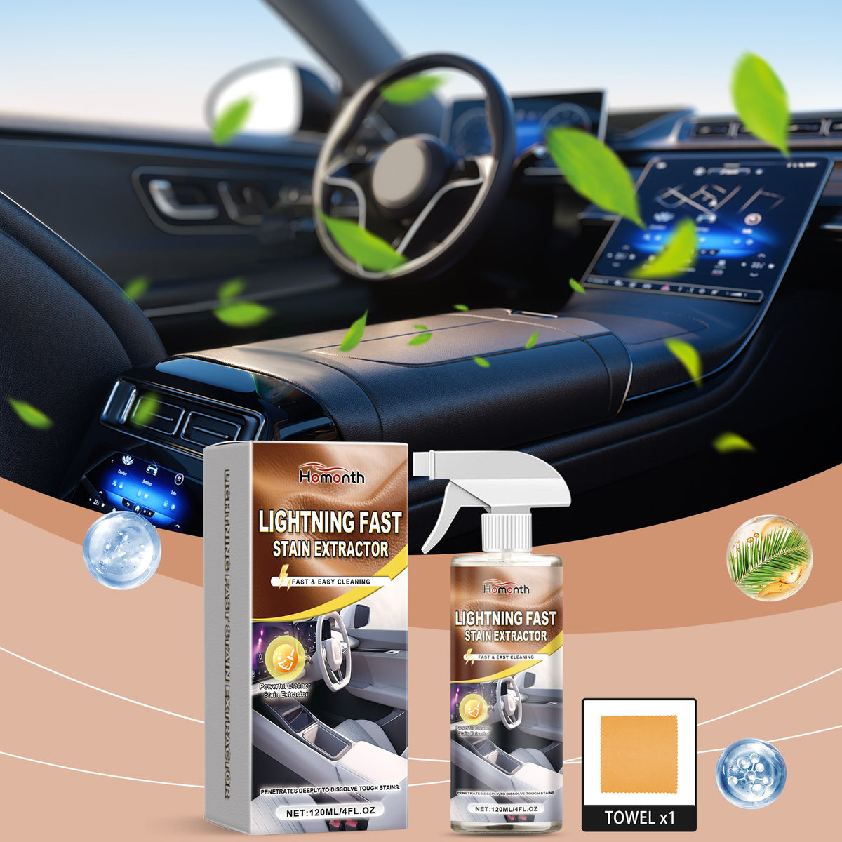 Car Interior Cleaner for Fast, Easy Stain Removal at Home