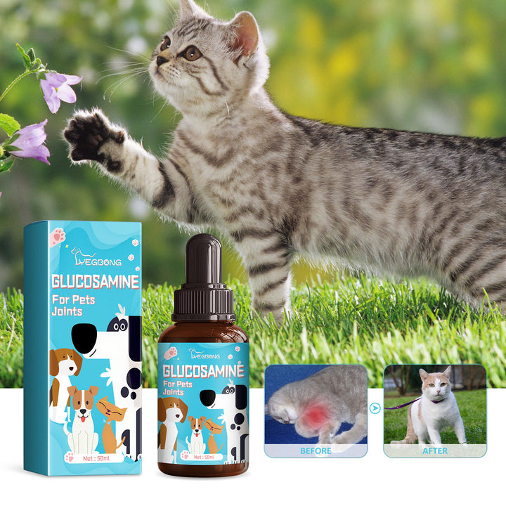 Pet Glucosamine Drops for Cats and Dogs Joint Support