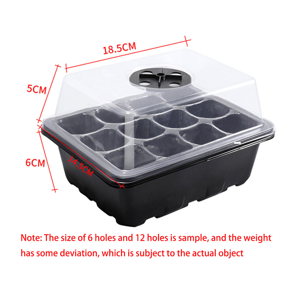 Seed Starting Tray Kit with LED Grow Lights & Domes