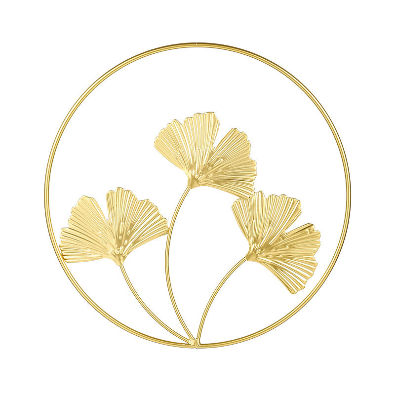 Gold Metal Wall Art for Elegant Nordic Interior Decor