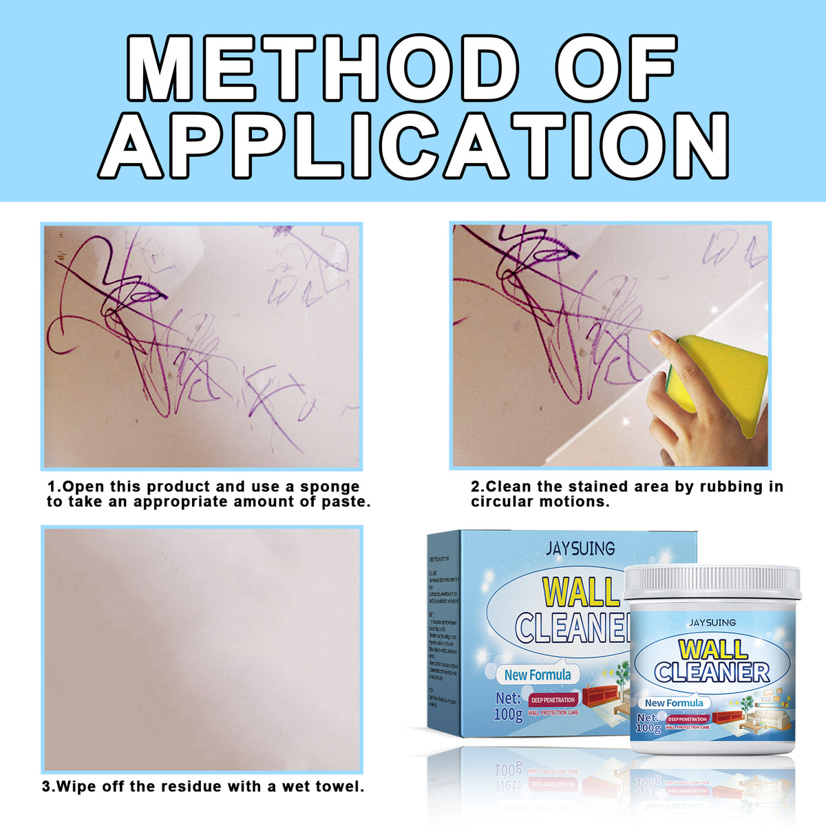 Wall Repair Paste for Stains, Marks & Graffiti Cover