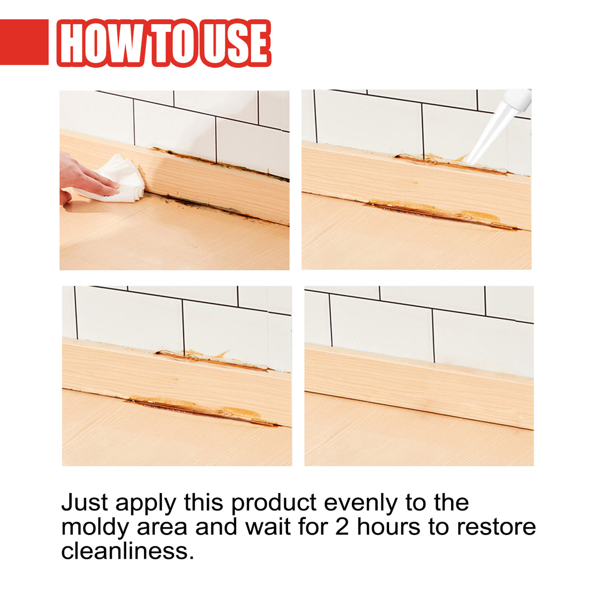 Mold Remover Gel for Grout, Crevices and Corners