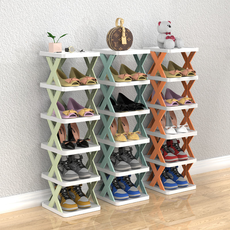 Narrow Shoe Rack Multi-Tier Entryway Storage Cabinet