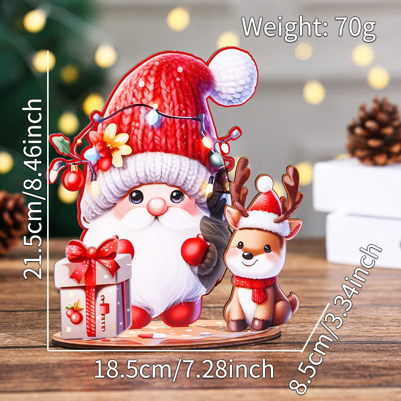 Christmas Wooden House DIY 3D Puzzle Village Decor Set