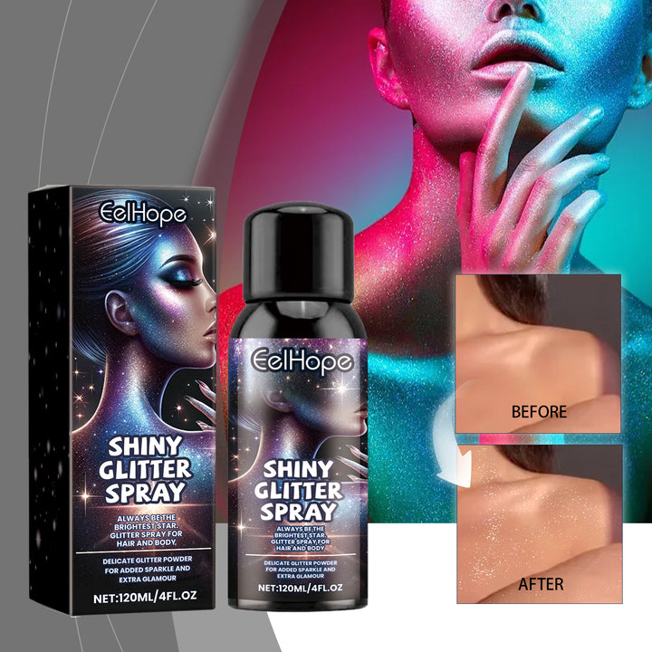 Hair & Body Glitter Spray for Long-Lasting Sparkle