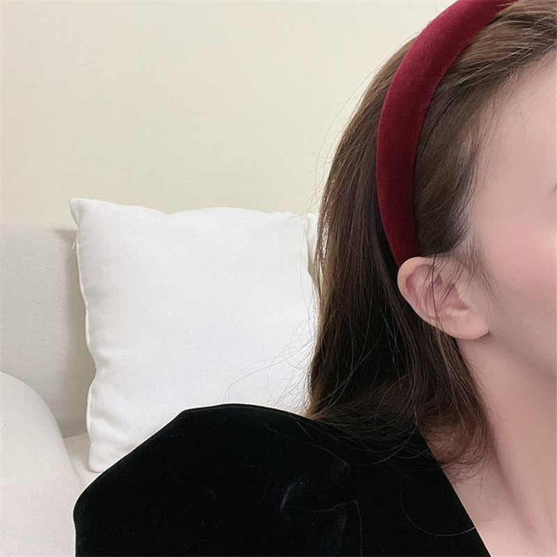 Wide Velvet Headband for Polished Everyday Hair Styling
