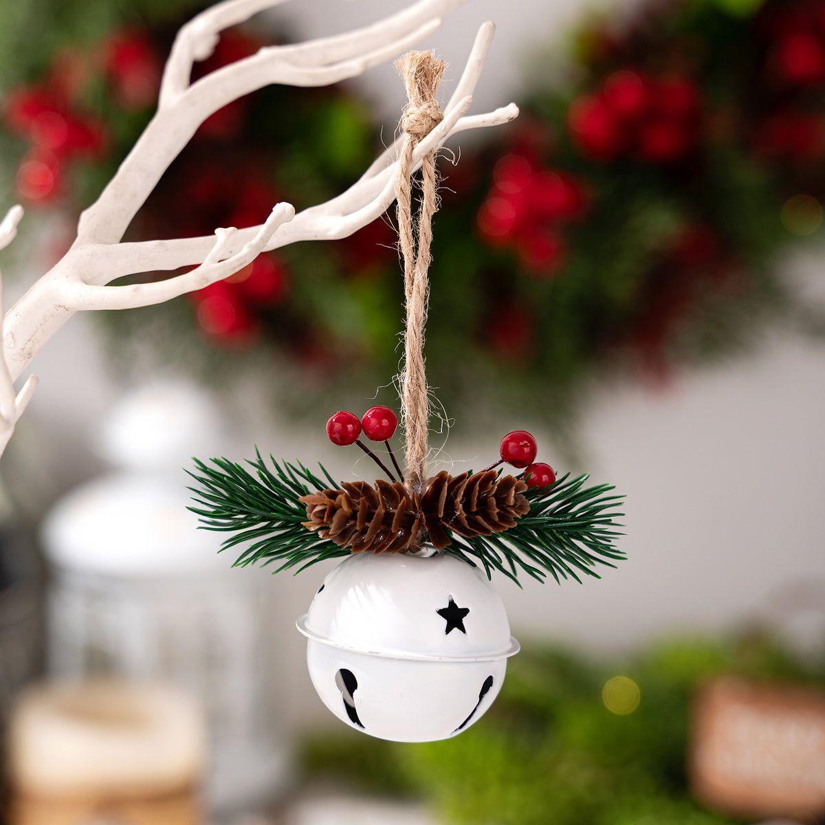 Christmas Bell Ornaments for Rustic Holiday Displays