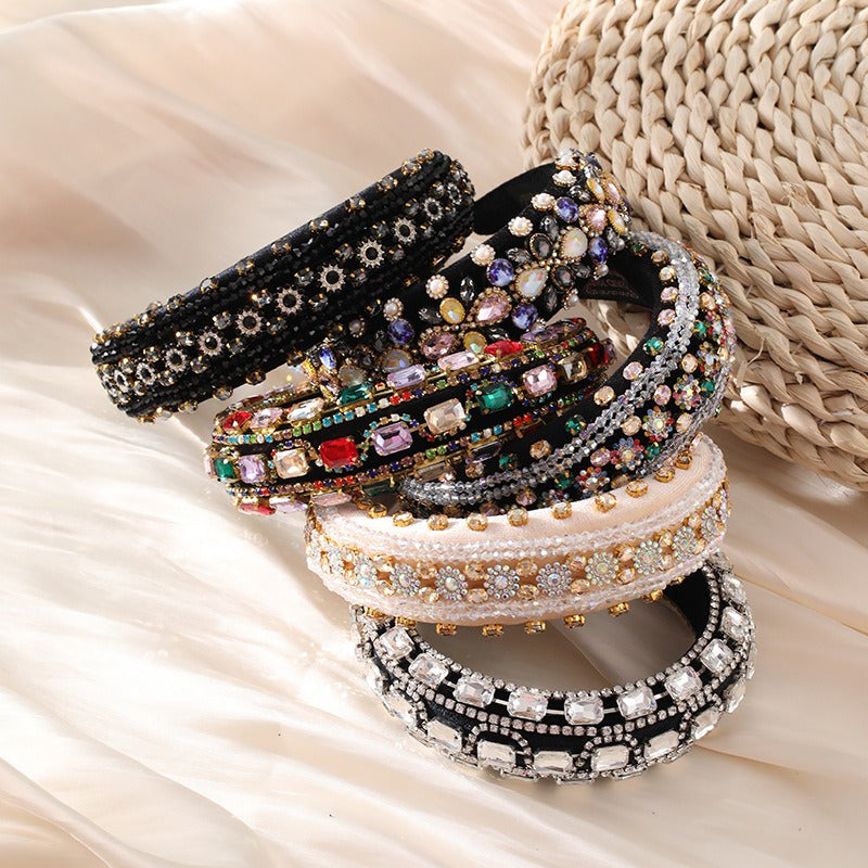 Baroque Rhinestone Headband for Instant Retro Glam
