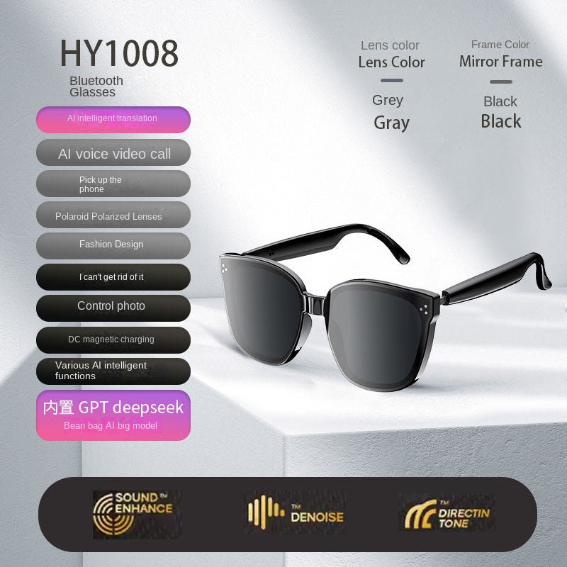 Bluetooth Smart Sunglasses: Calls, Music & AI Translation