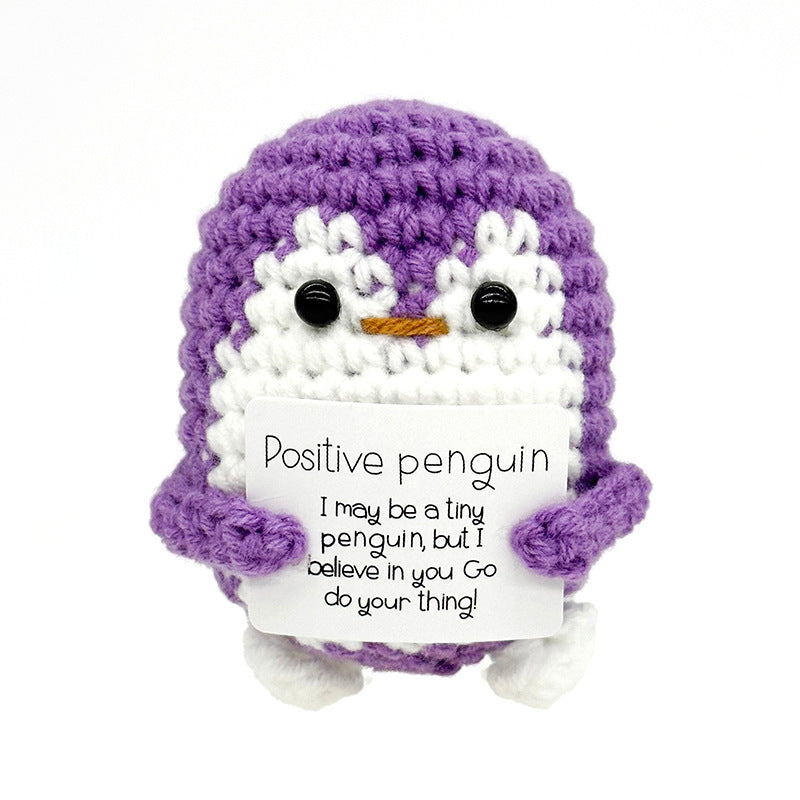 Handmade Knitted Gift Doll With Heartfelt Message