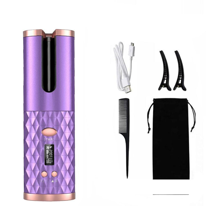 Automatic Curling Iron – Cordless Portable Hair Curler