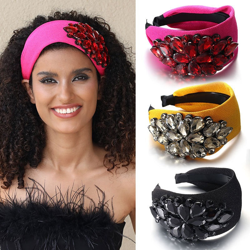 Jeweled Face Wash Headband for Secure Skincare Routines