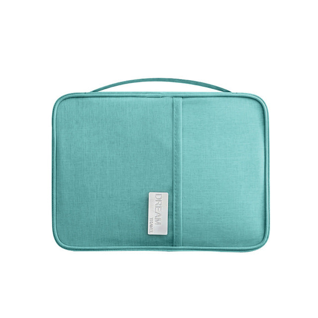 Travel Document Organizer Passport Holder with Zipper