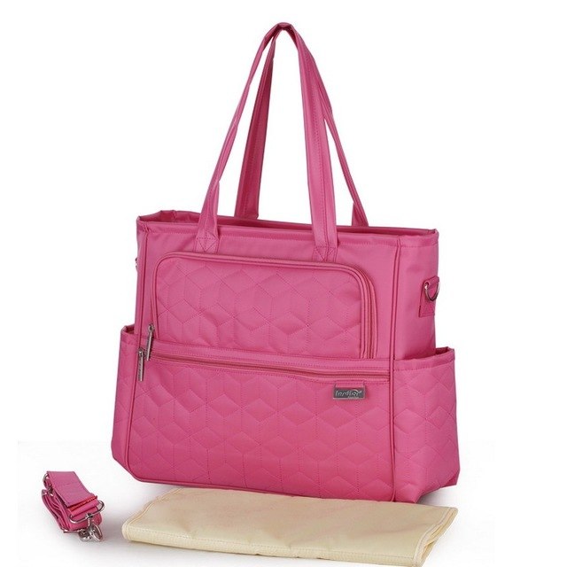 Waterproof Diaper Bag Tote With Organized Baby Storage