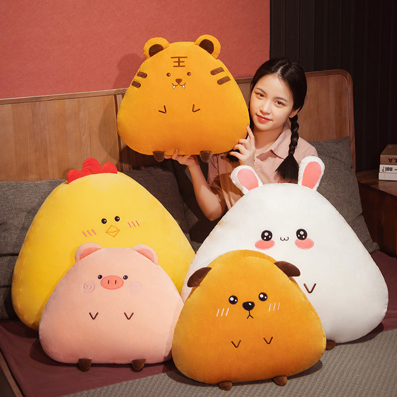 Jumbo Plush Animal Pillow - Soft Cuddle Cushion Décor
