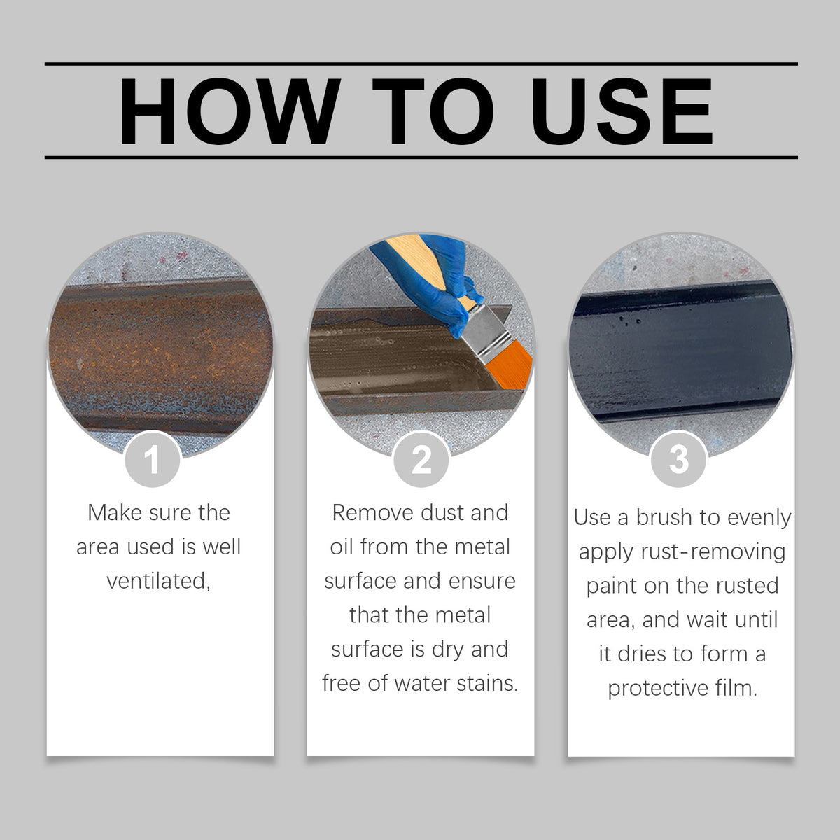 Rust Converter Treatment for Metal Anti-Rust Protection