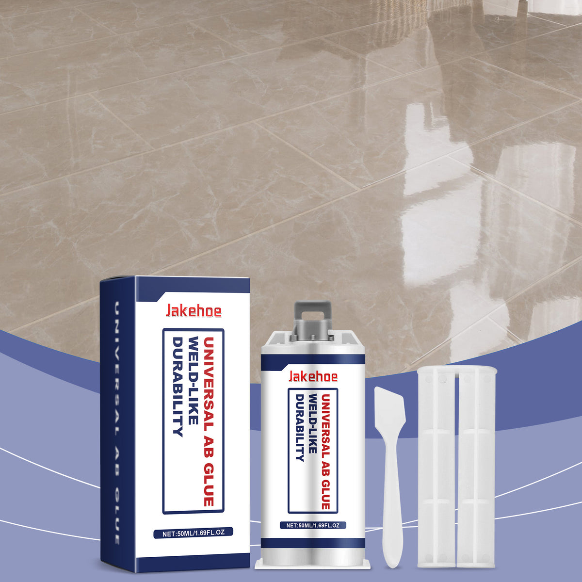 Universal AB Adhesive for Waterproof Home Crack Repair