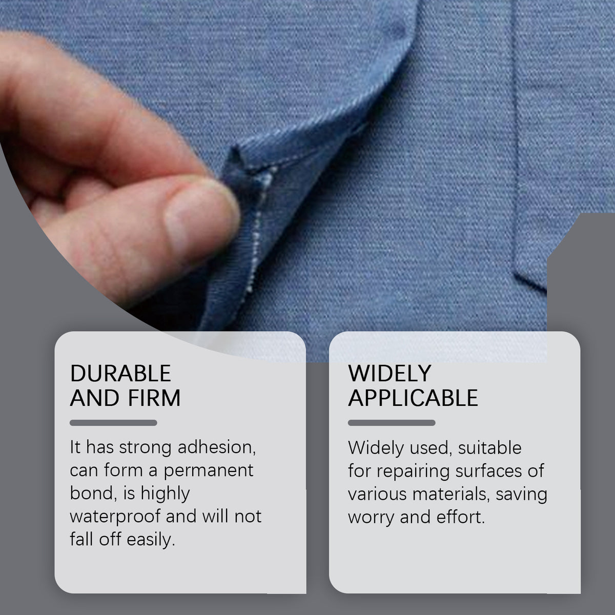 Multi-Purpose Glue for Waterproof Leather & Fabric Fixes