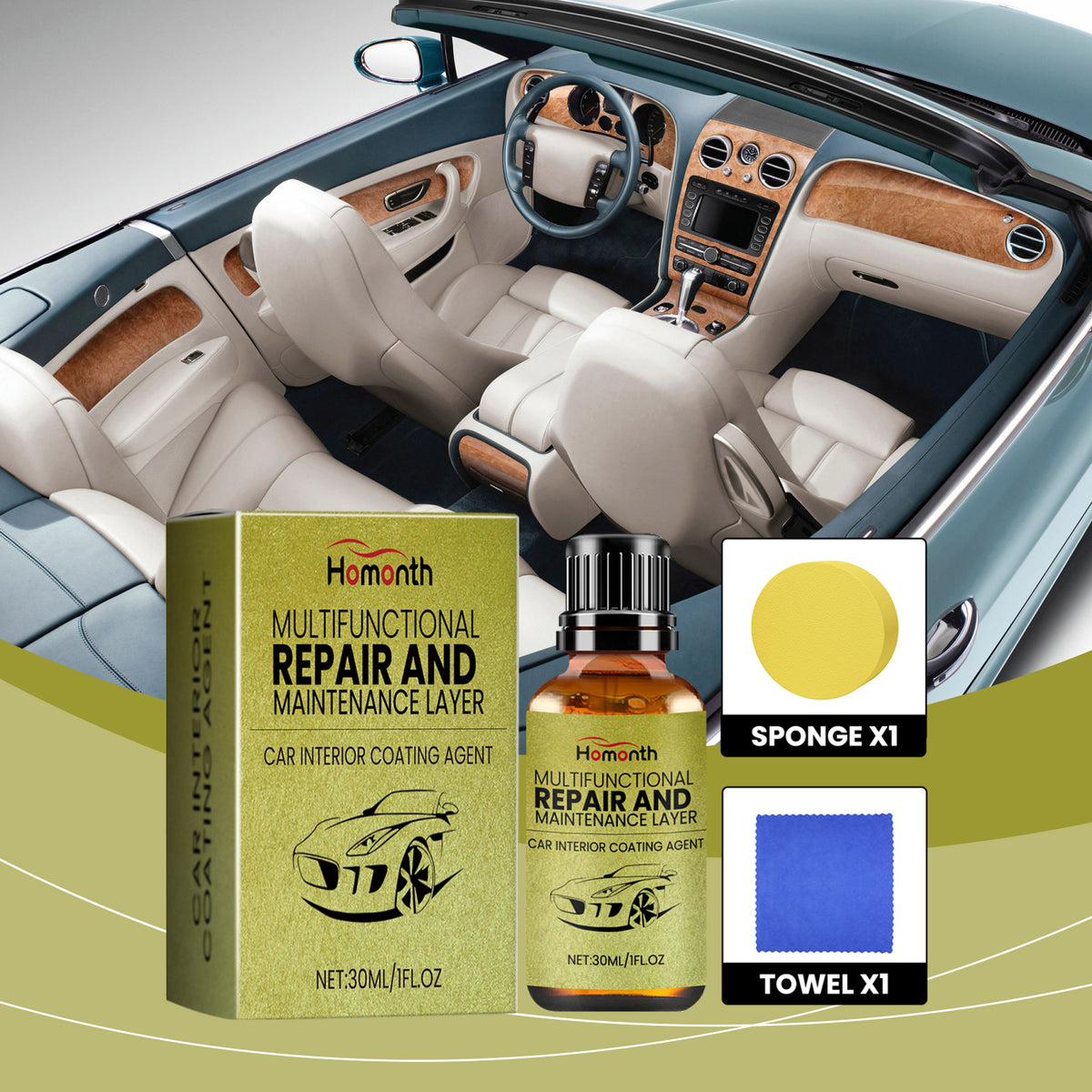 Automotive Interior Coating for Gloss & Protection