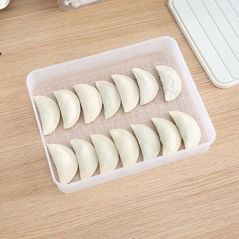 Clear Stackable Freezer Box for Dumplings and Vegetables
