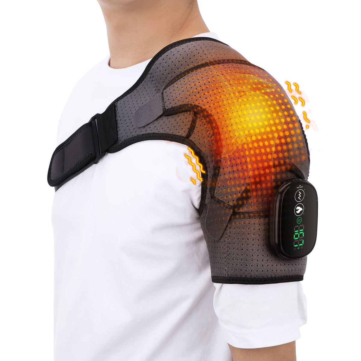 Heated Shoulder Massager With Heat and Vibration Modes
