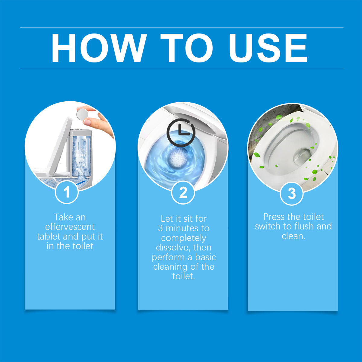 Automatic Toilet Cleaning Tablets for Fresh, Clean Bowls