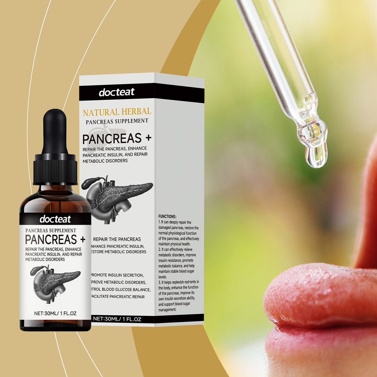Pancreas Support Drops — Natural Metabolic Balance