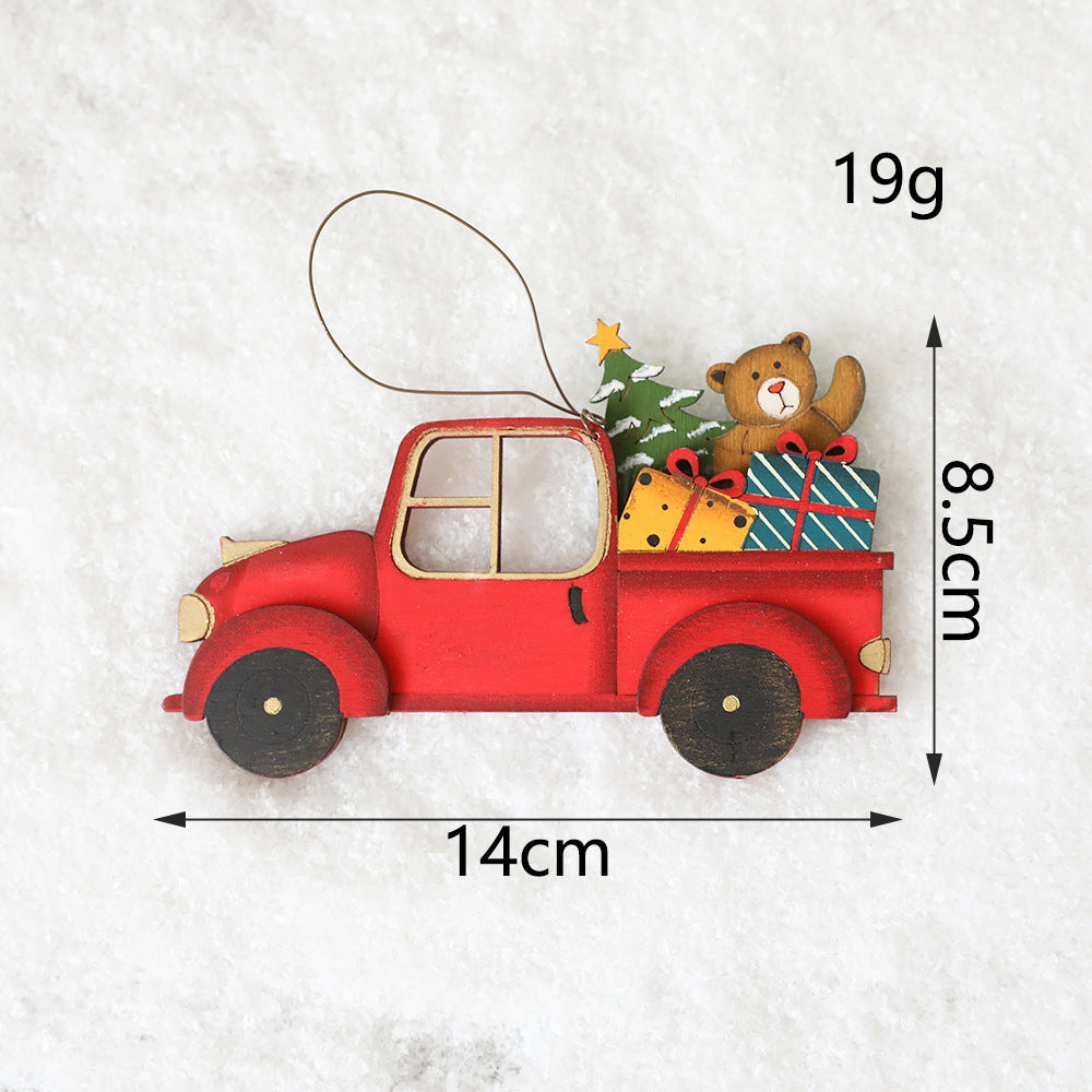 Wooden Christmas Ornament for Nostalgic Holiday Cheer
