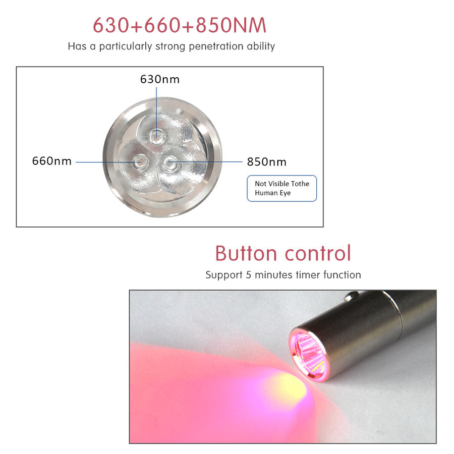 Red Light Therapy Flashlight — Clinical-Grade Anti-Aging