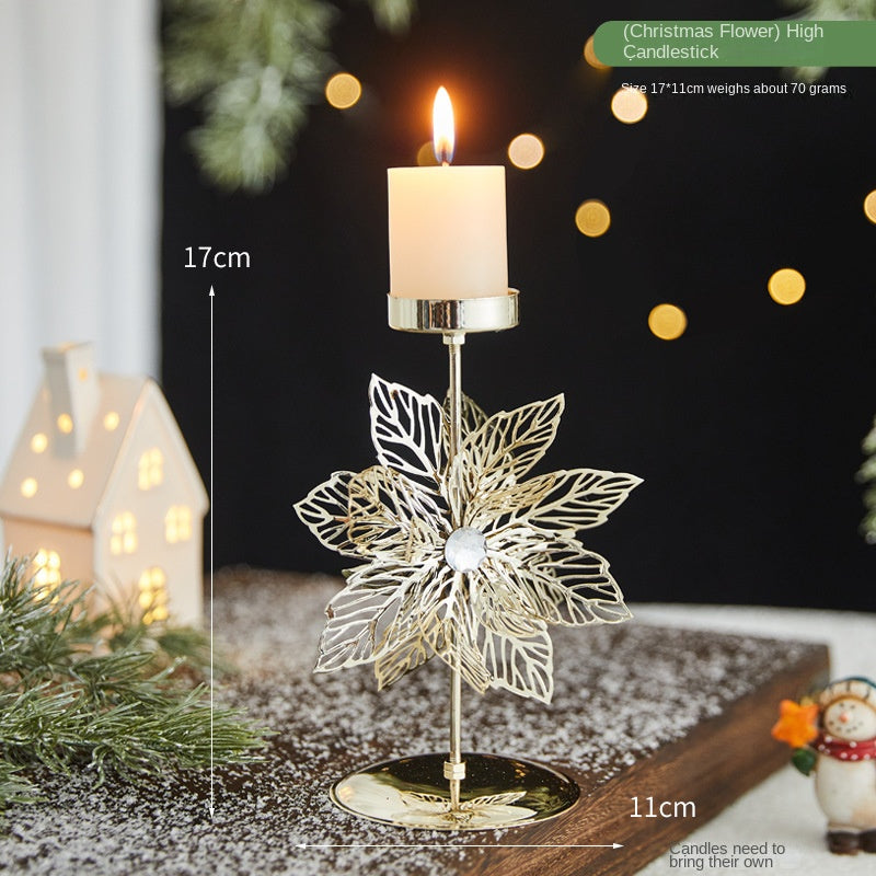 Christmas Candle Holder Tray for Elegant Centerpieces