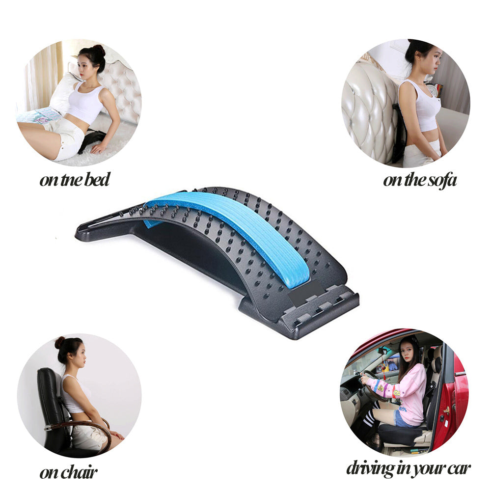 3‑Level Back Stretcher — Posture Correction & Lumbar Pain
