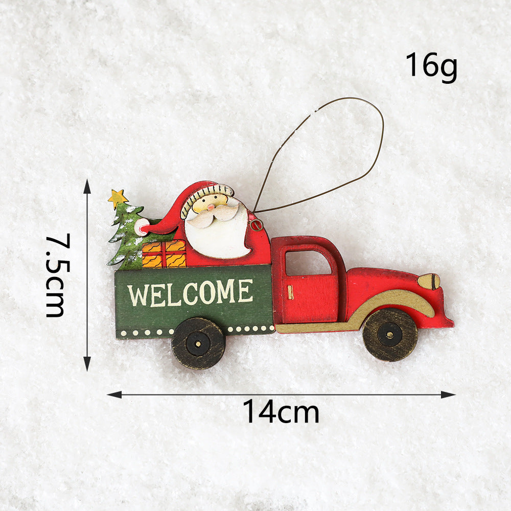 Wooden Christmas Ornament for Nostalgic Holiday Cheer
