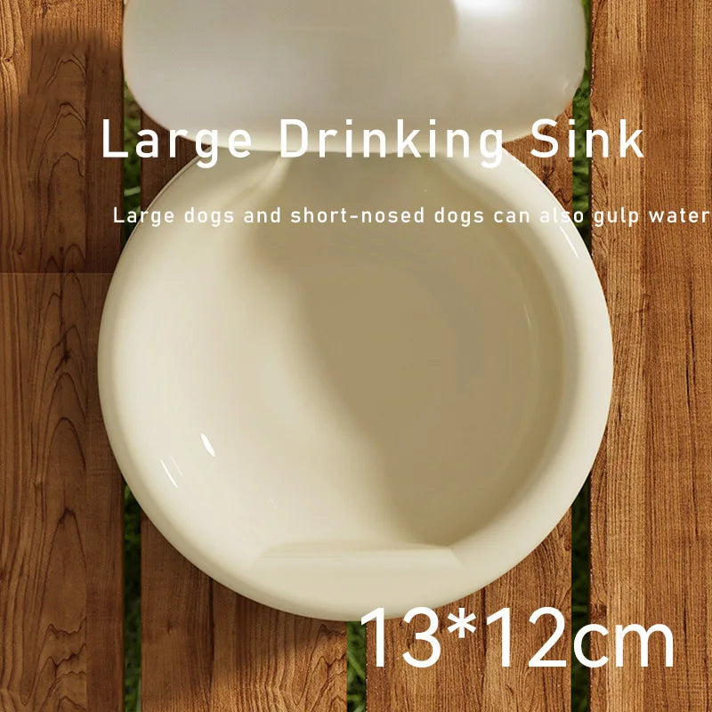 Portable Pet Water Bottle with Foldable Bowl, 500ml