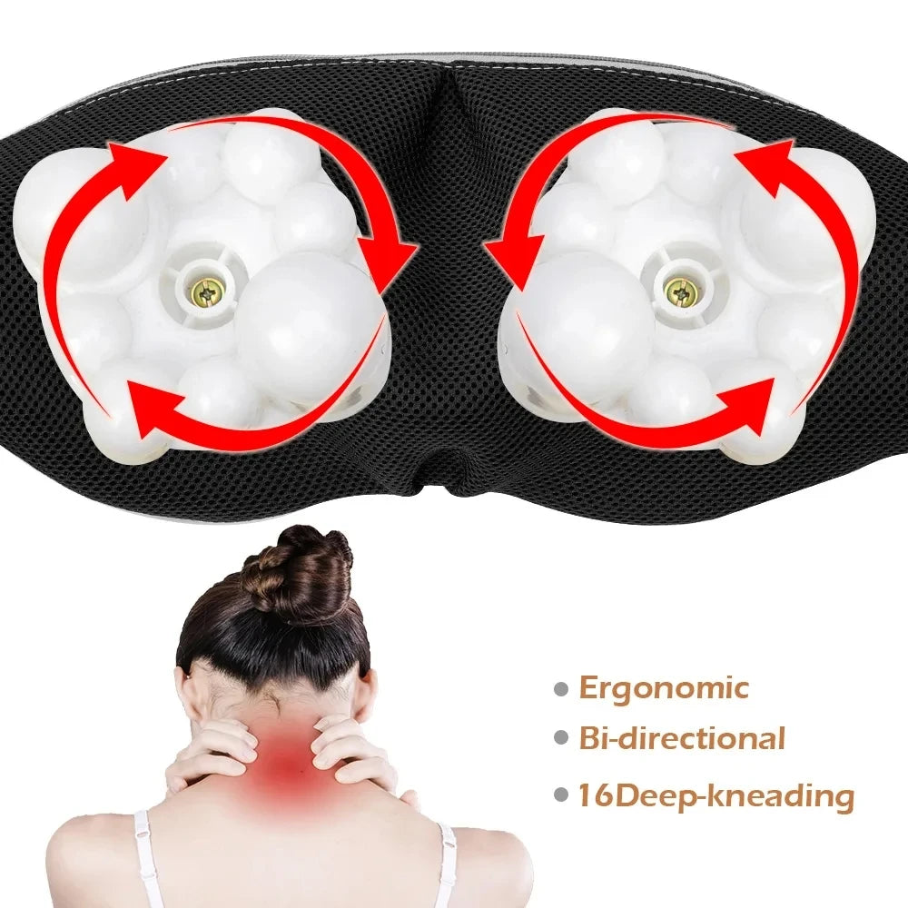 Shiatsu Neck Shoulder Massager Shawl with Heat