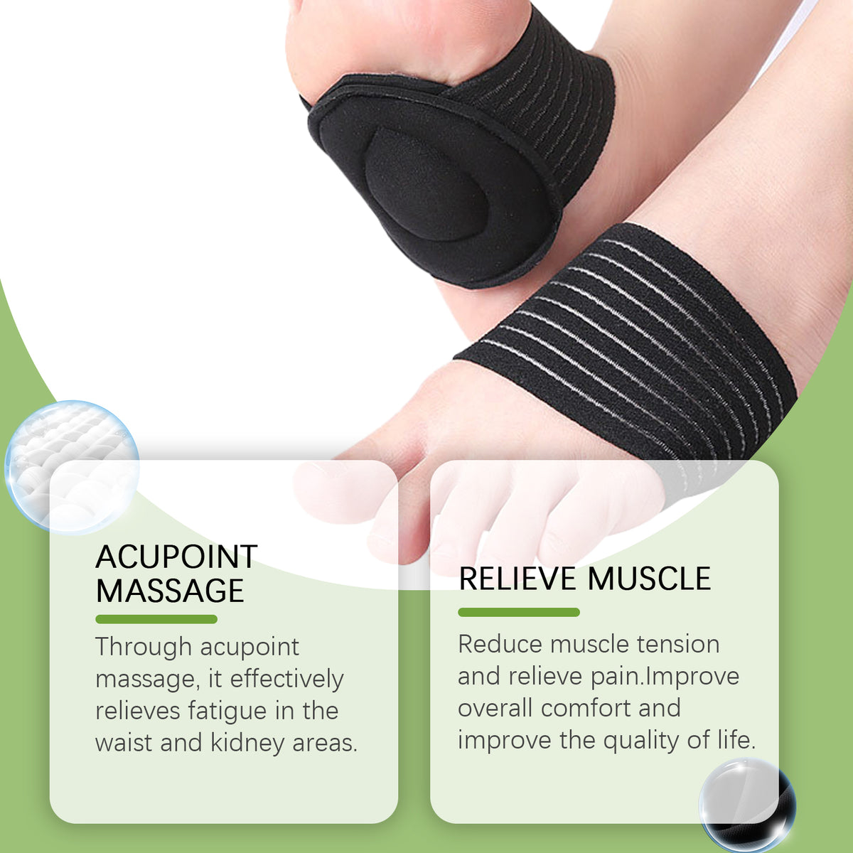 Shiatsu Acupressure Foot Pads for Circulation & Pain