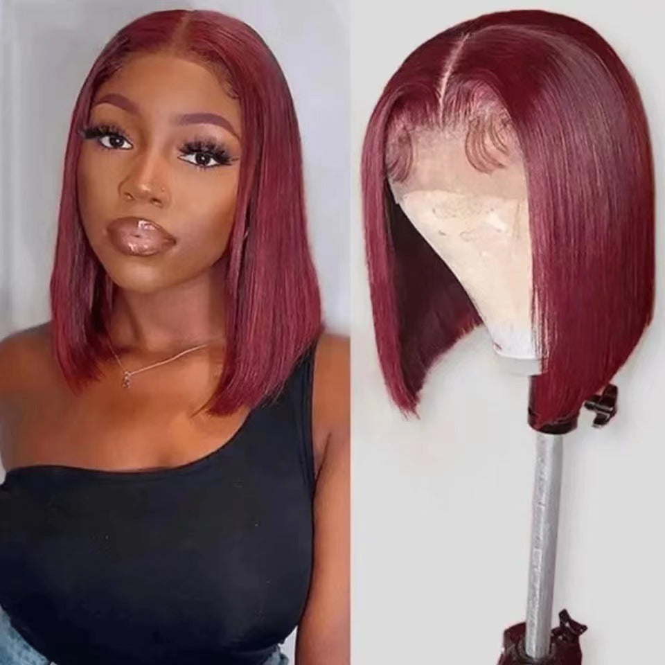 Lace-Front Bob Wig With Natural-Looking Pre-Plucked Hairline