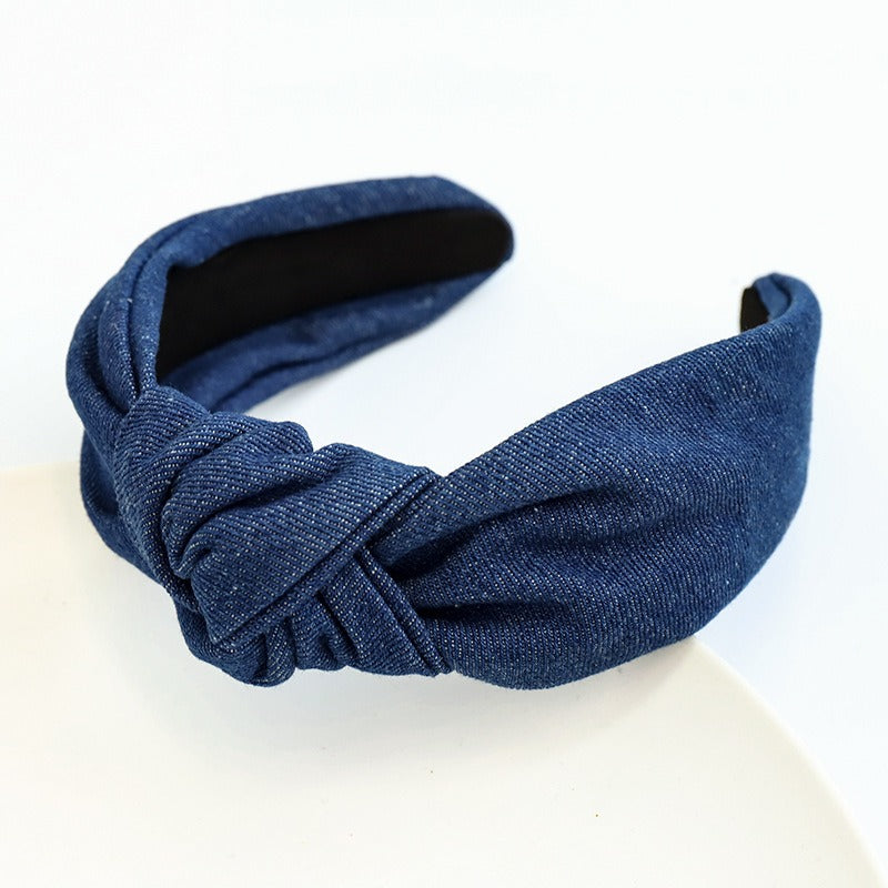 Denim Knot Headband for Effortless Everyday Styling