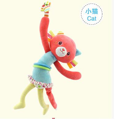 Baby Plush Rattle Toy for Fun Sensory Play and Travel
